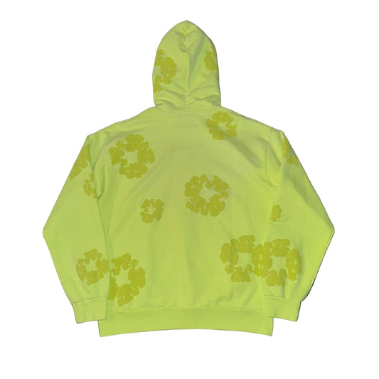 Denim Tears Mono Cotton Wreath Hoodie ‘Neon Green’