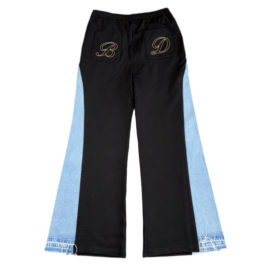 Bottega Desires Rockstar Denim Sweatpants, Back