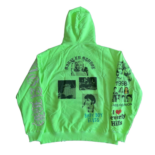 Amis Et Fleurs I Love LA Hoodie, Back