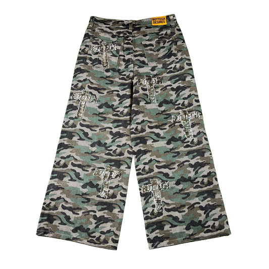 Bottega Desires Holy Grail Denim Pants Camo, Back