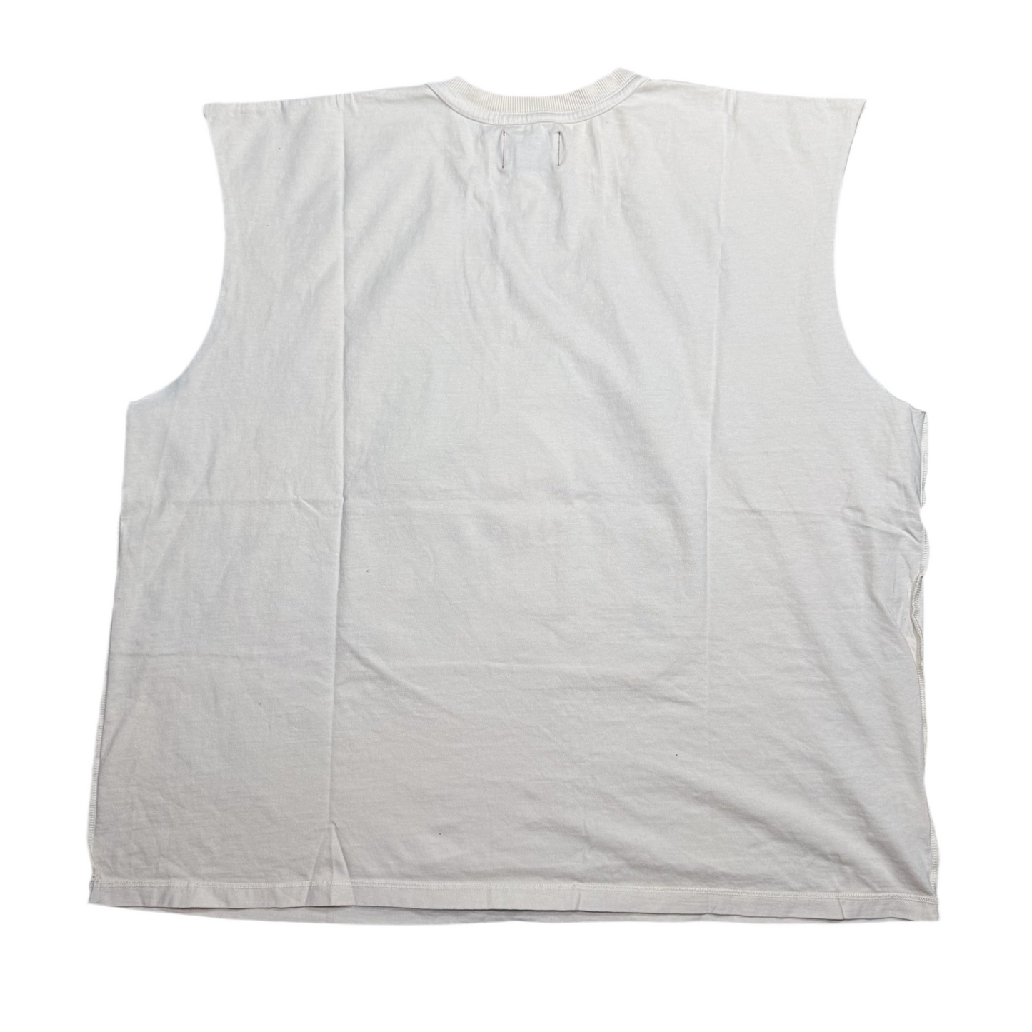 Diet Starts Monday Trouble Cut Off Cropped Tee Antique White