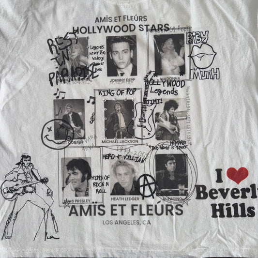 Amis Et Fleurs Hollywood Stars Tee