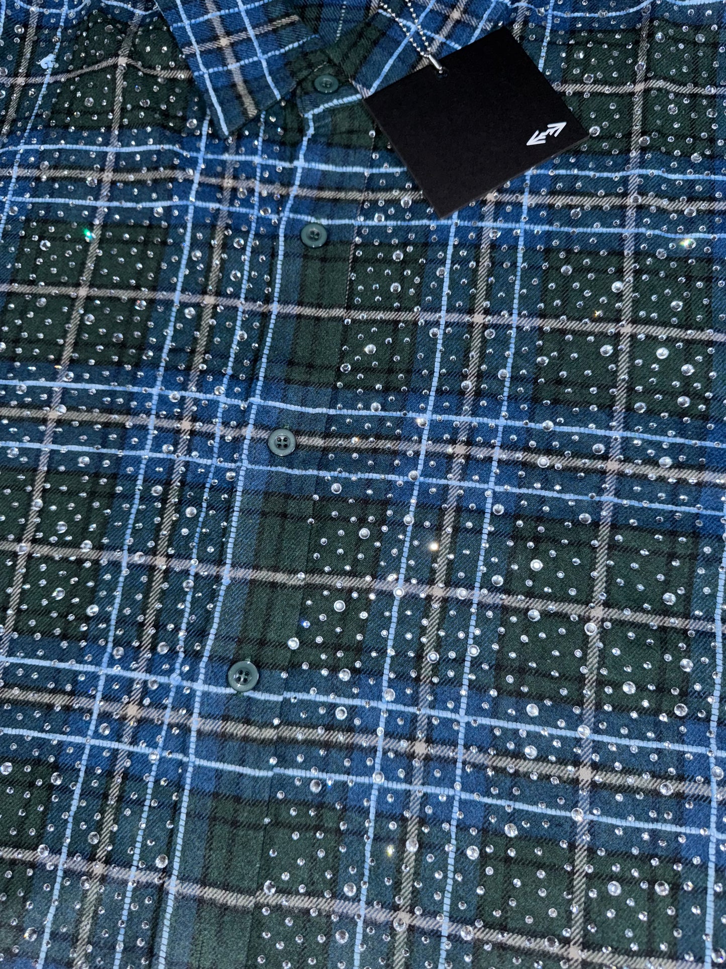 Happy Memories Don’t Die HMDD Green Blue Disco Flannel