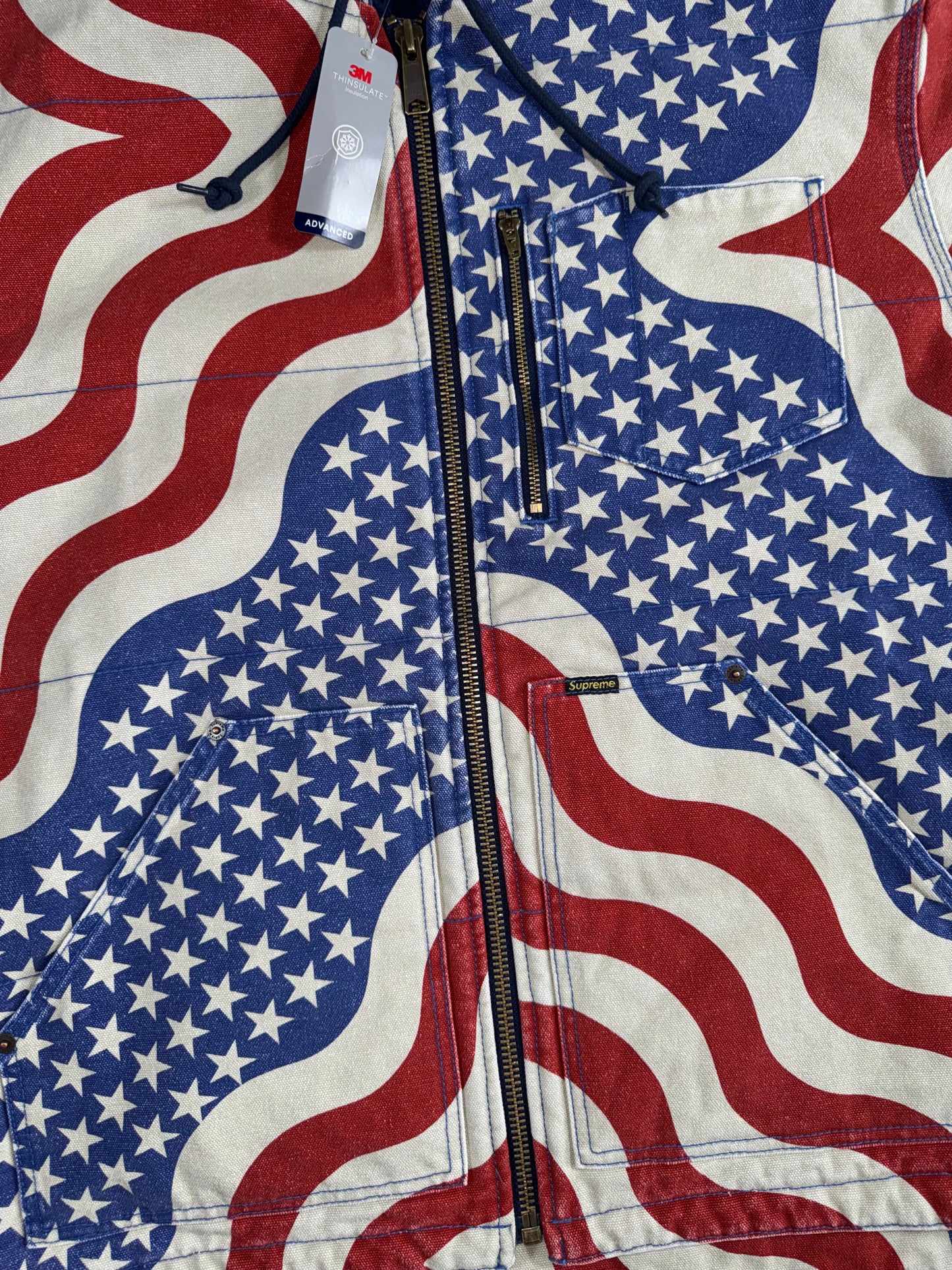 Supreme Flag Quilted Work Jacket