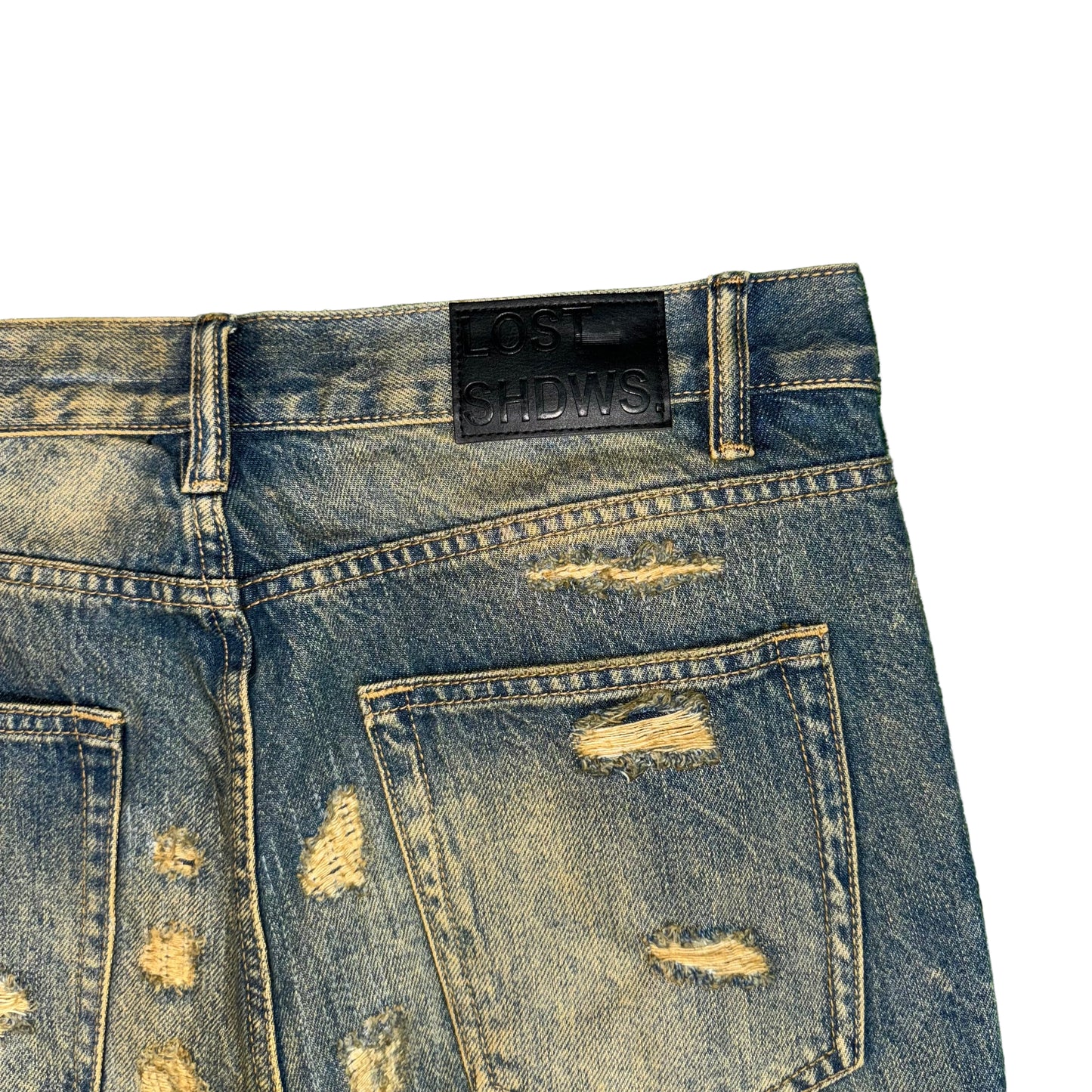 LostShdws Dstry Denim Jeans (Bone)