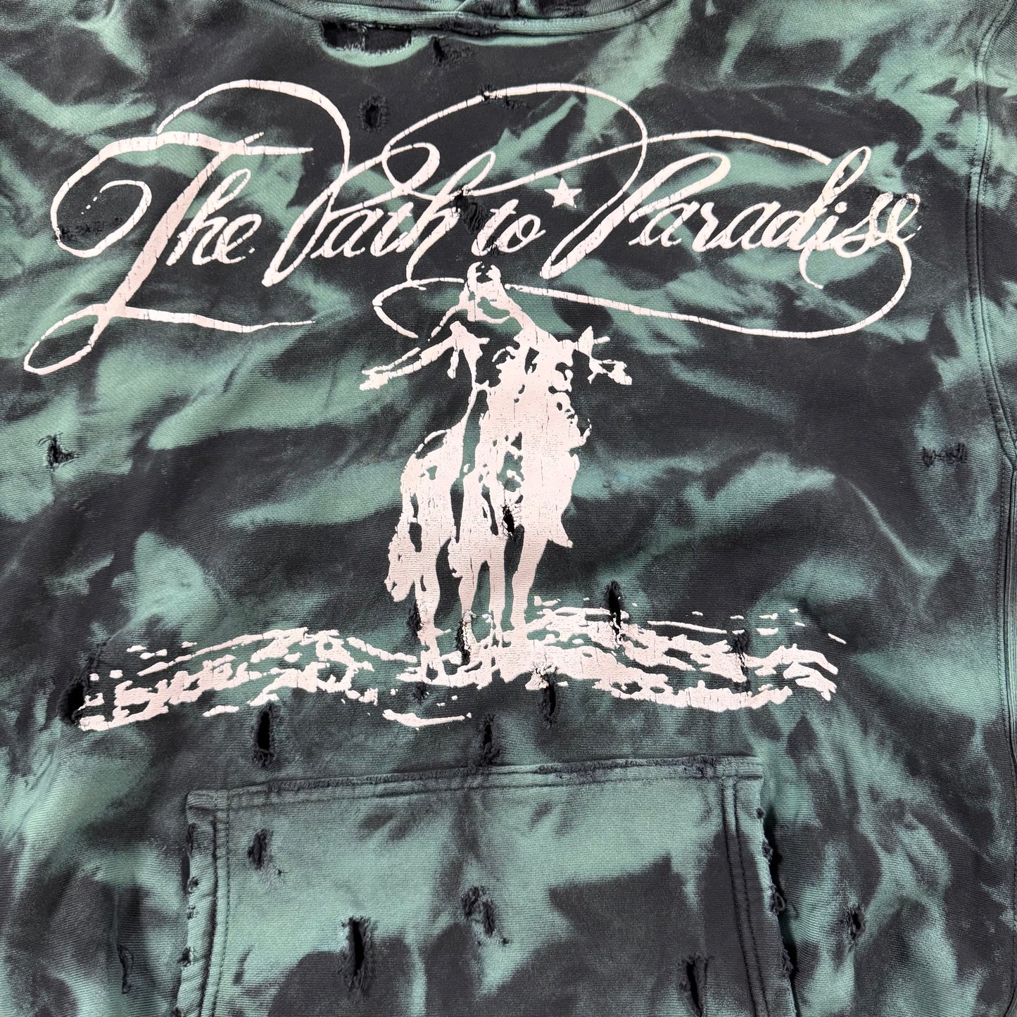 Hellstar Green Marble Hoodie