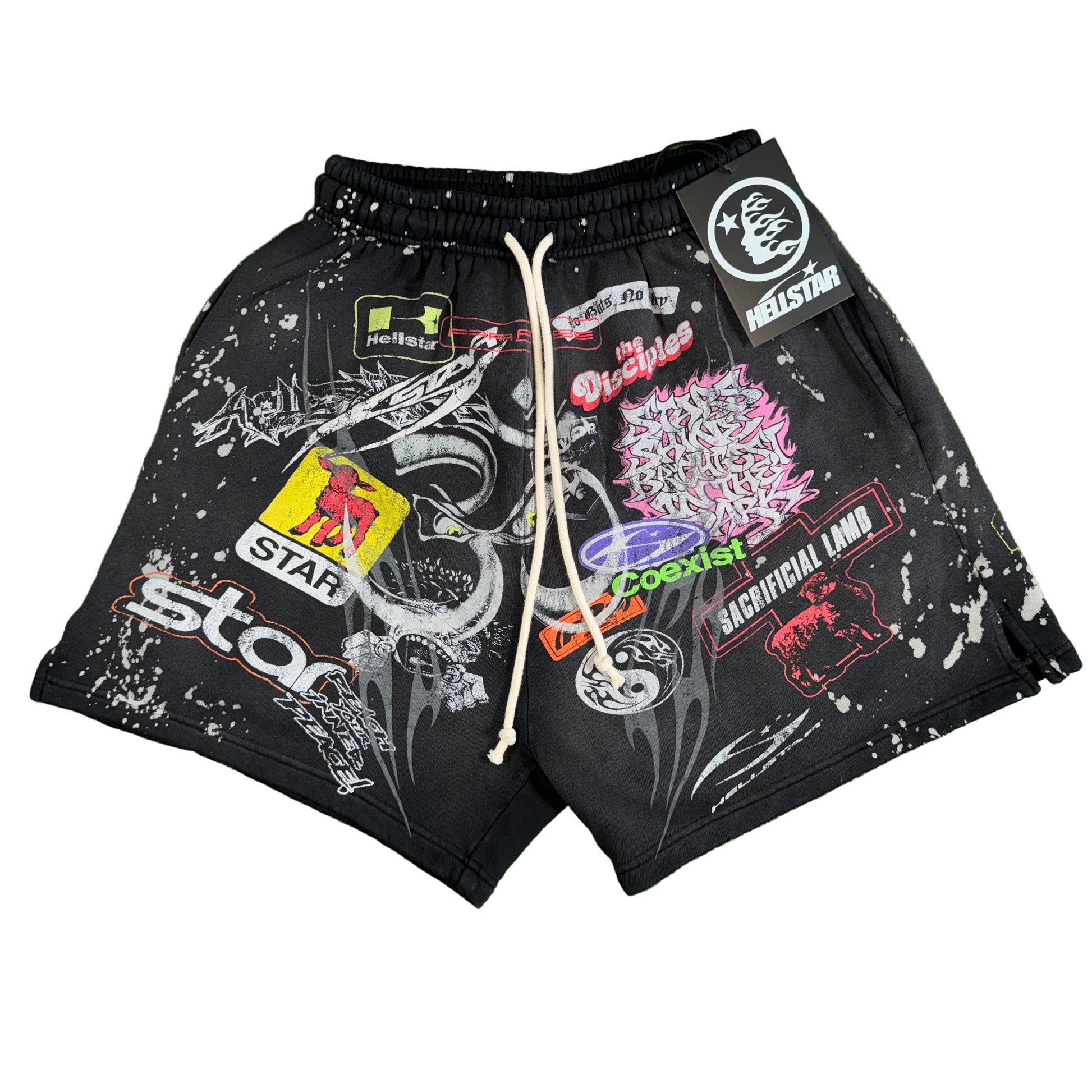 Hellstar Patch Shorts, Front