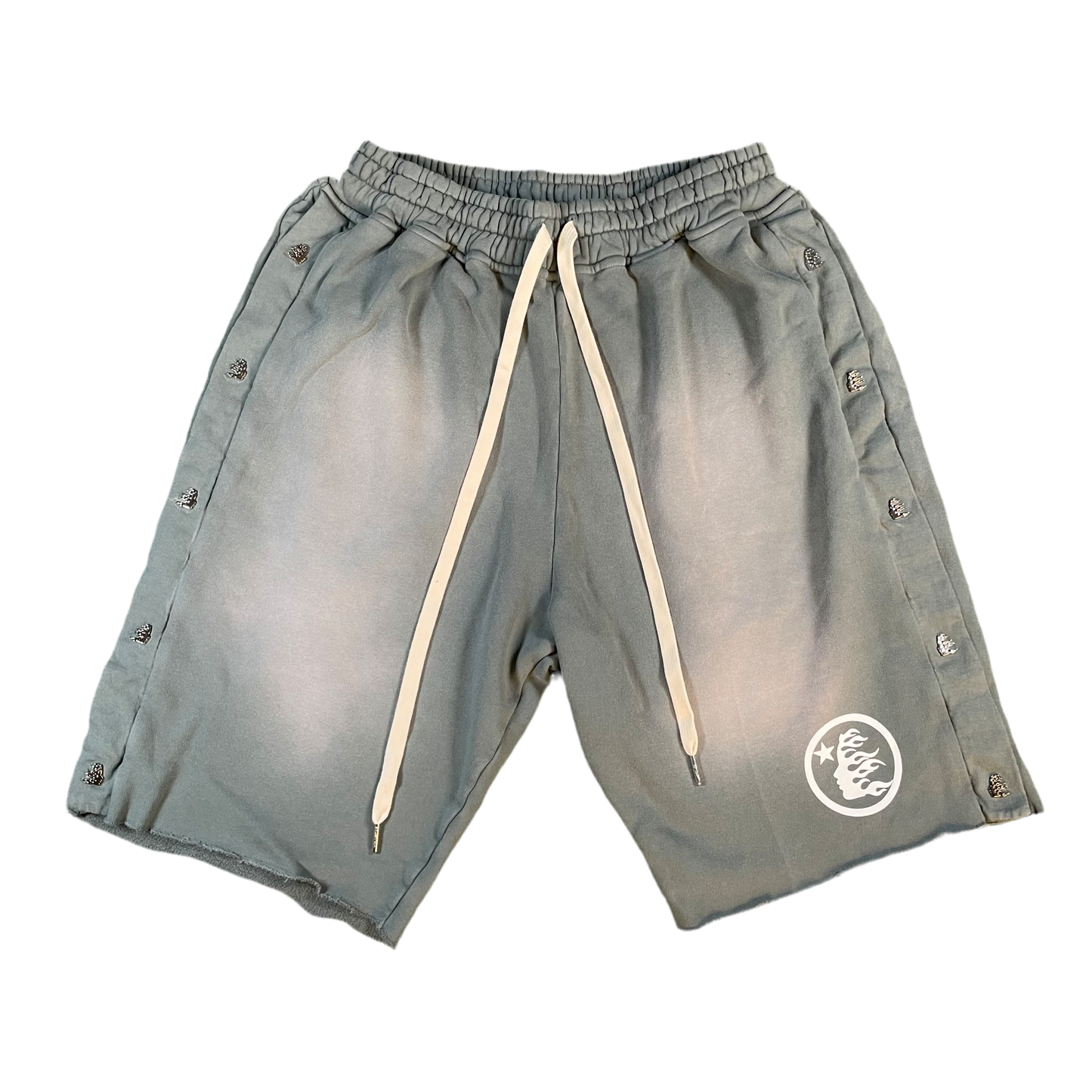 Hellstar Grey Snap Shorts