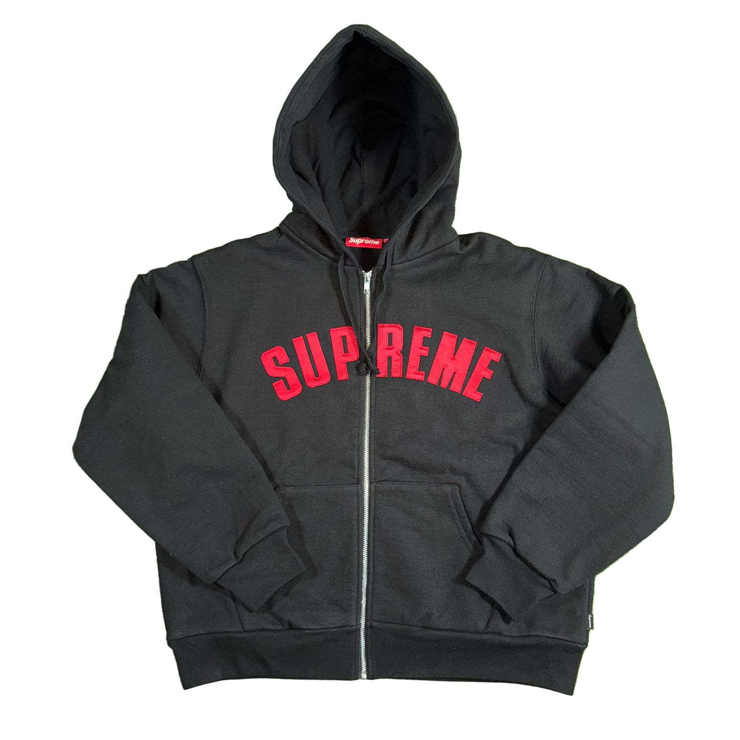 Supreme Arc Thermal Lined Zip Up Hooded Sweatshirt, Front