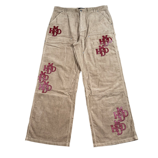 Happy Memories Don’t Die HMDD Patch Cord Double Knee Pants, Front