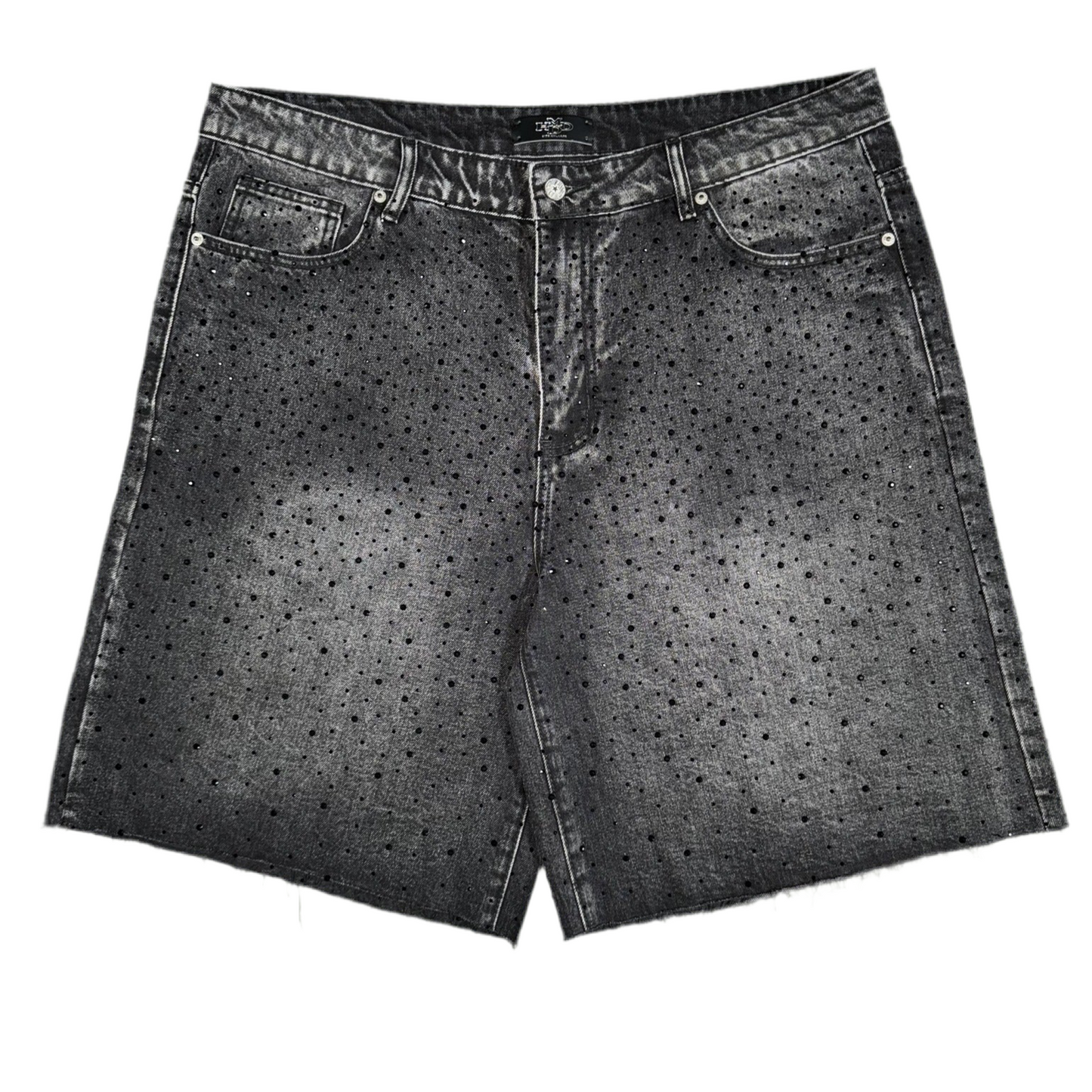 Happy Memories Don’t Die HMDD Black Billie Jean Shorts, Front