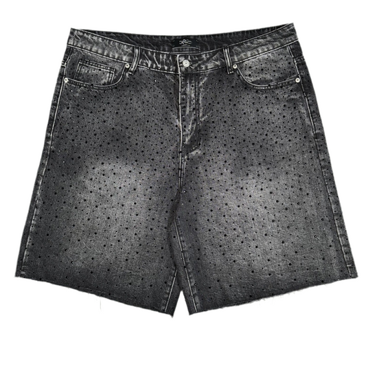 Happy Memories Don’t Die HMDD Black Billie Jean Shorts, Front