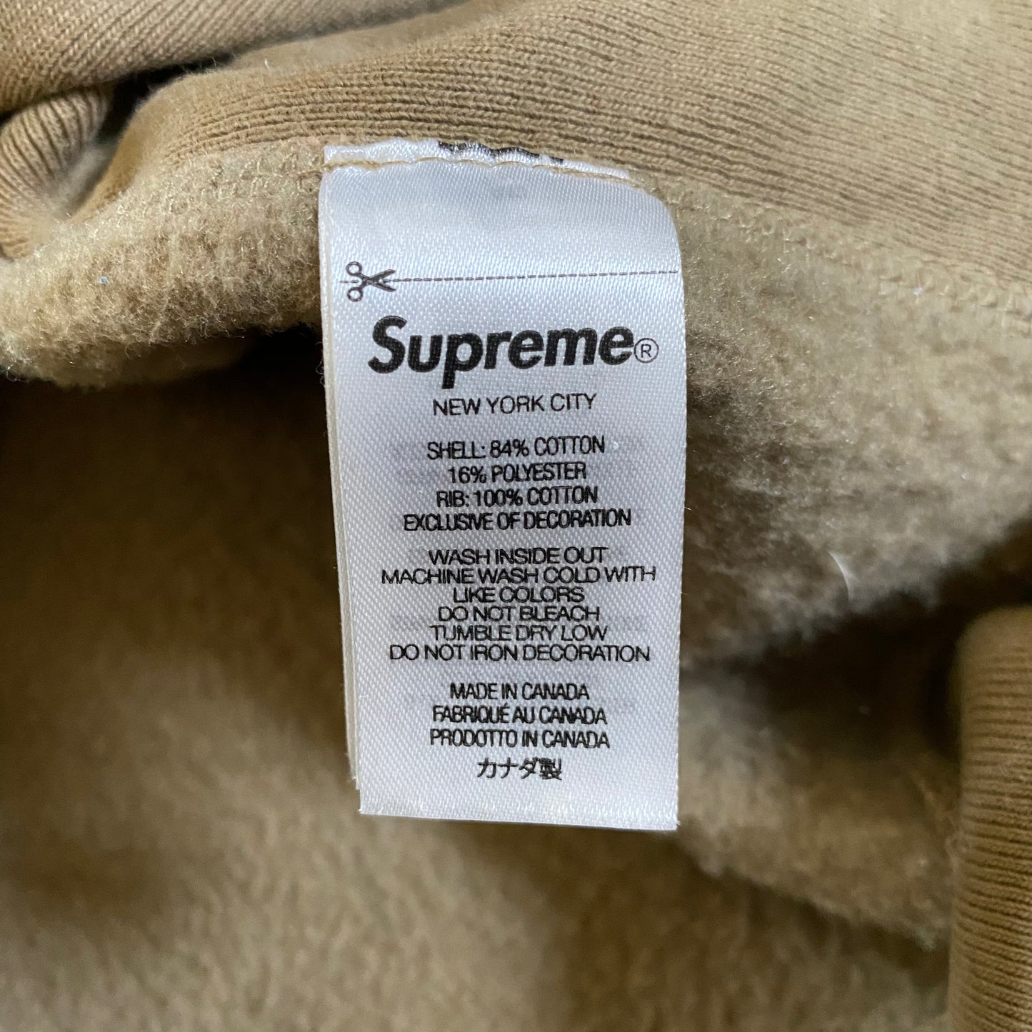 Supreme Box Logo ‘Tan’ Hoodie