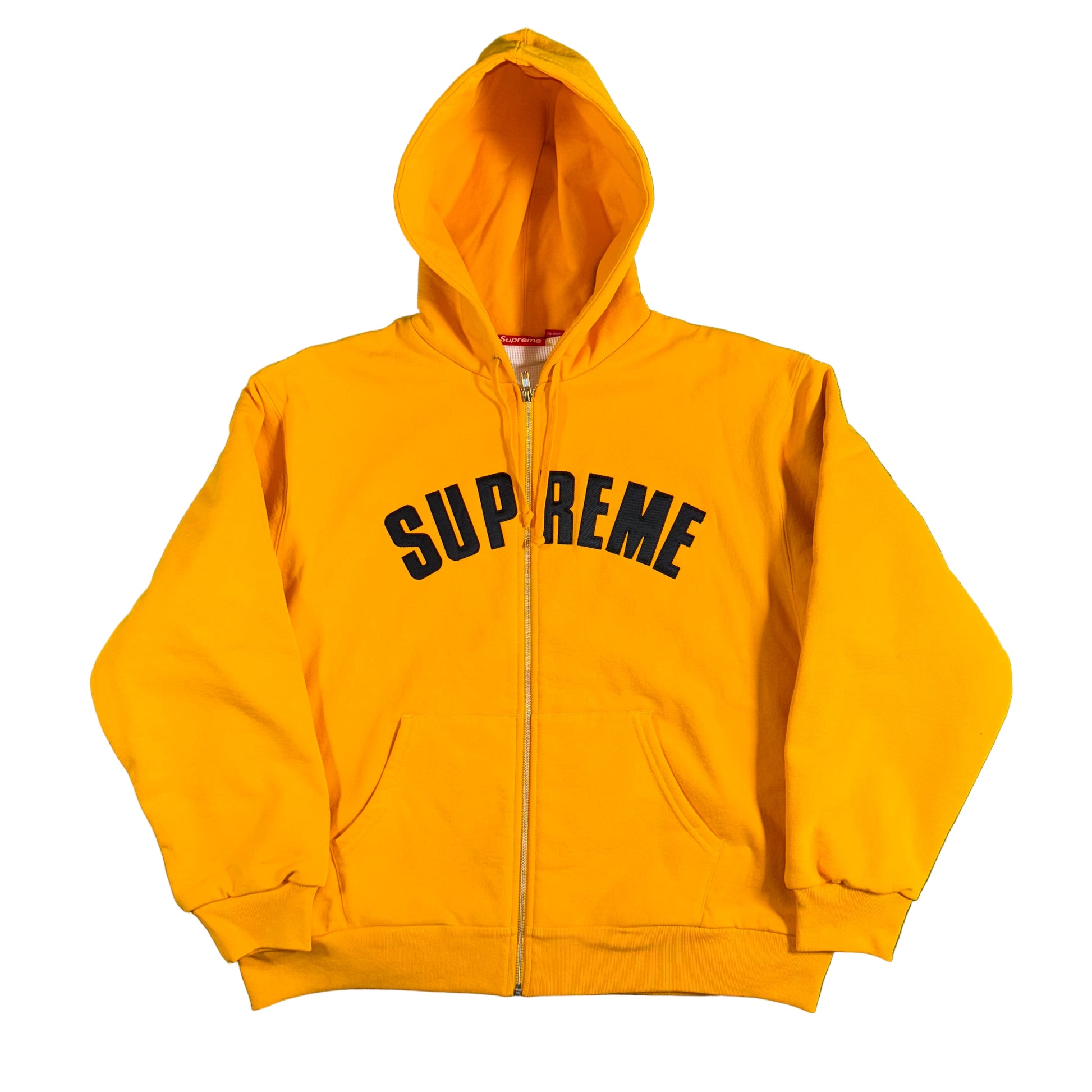 Supreme Arc Thermal Lined Zip Up Hooded Sweatshirt, Front