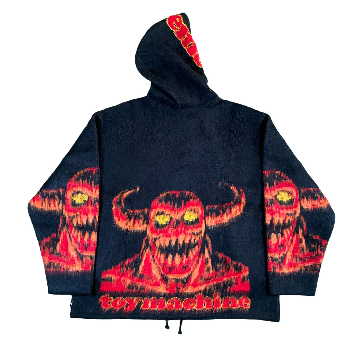 Supreme x Toy Machine Hooded Zip Up Sweatshirt