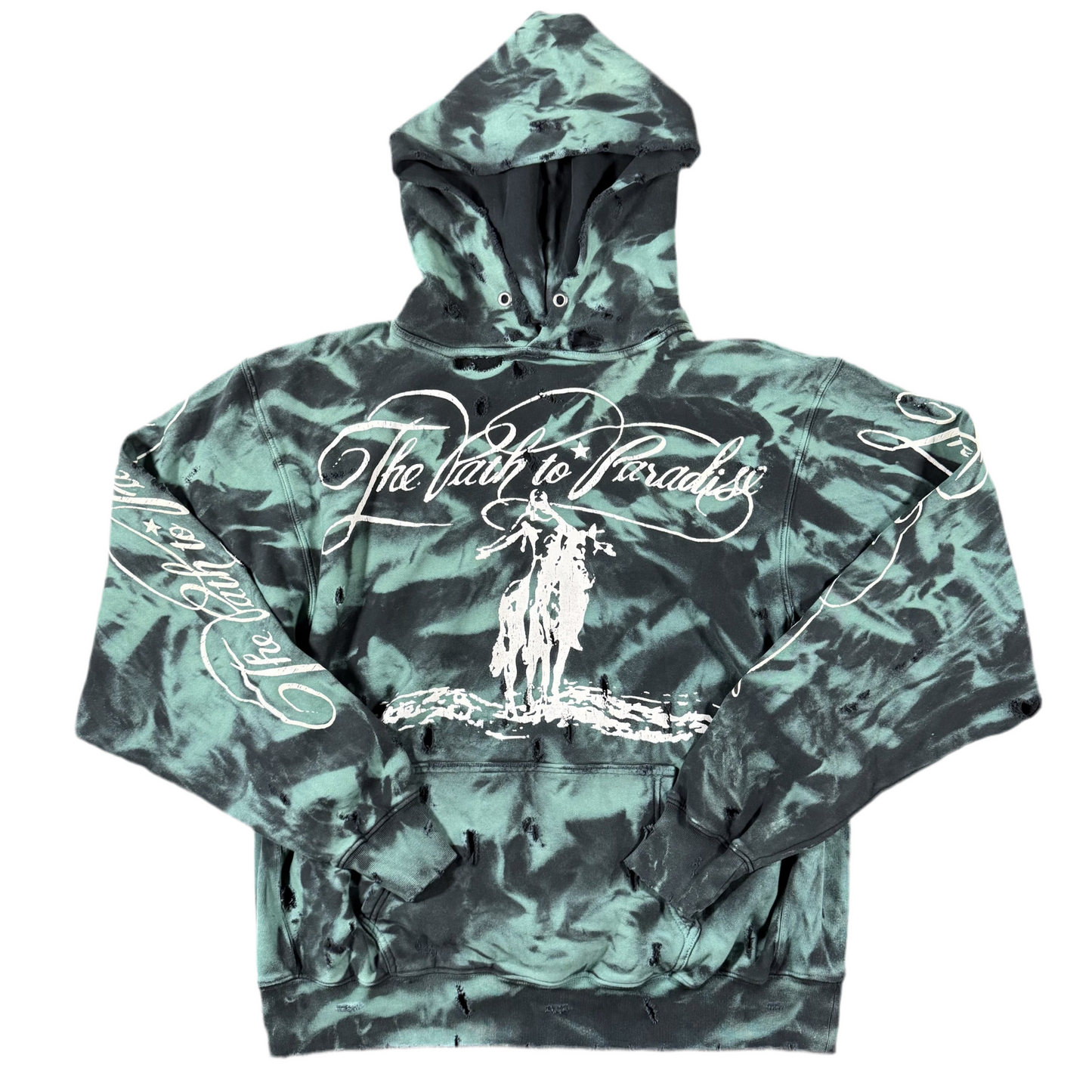 Hellstar Green Marble Hoodie, Front