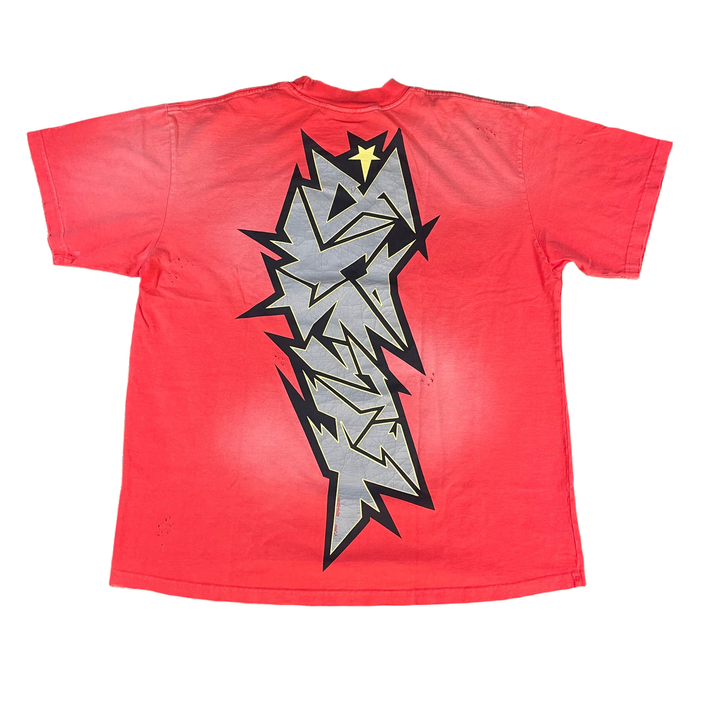 Hellstar Red Crack Print T-shirt