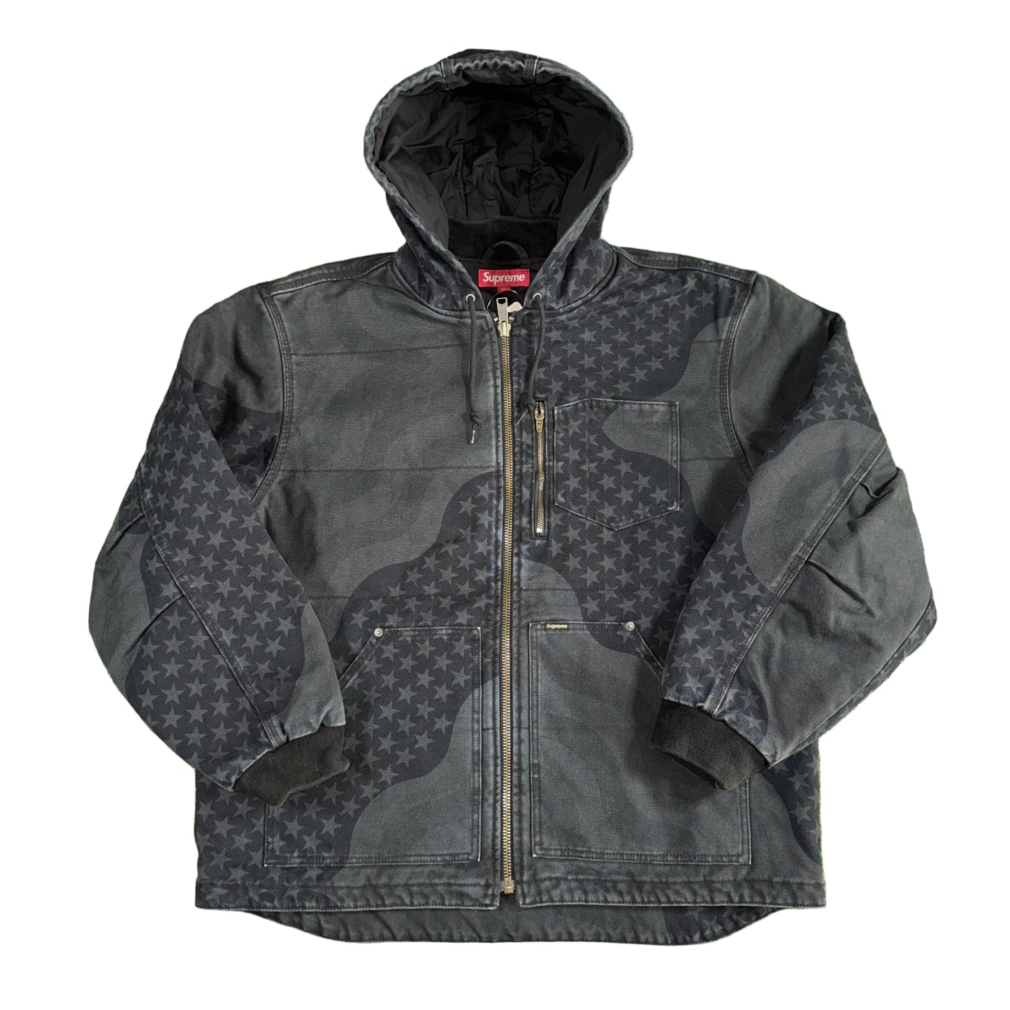 Supreme Flag Quilted Work Jacket, Front
