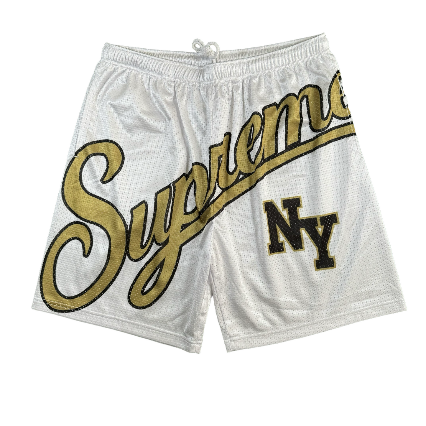 Supreme Big Script Mesh Shorts