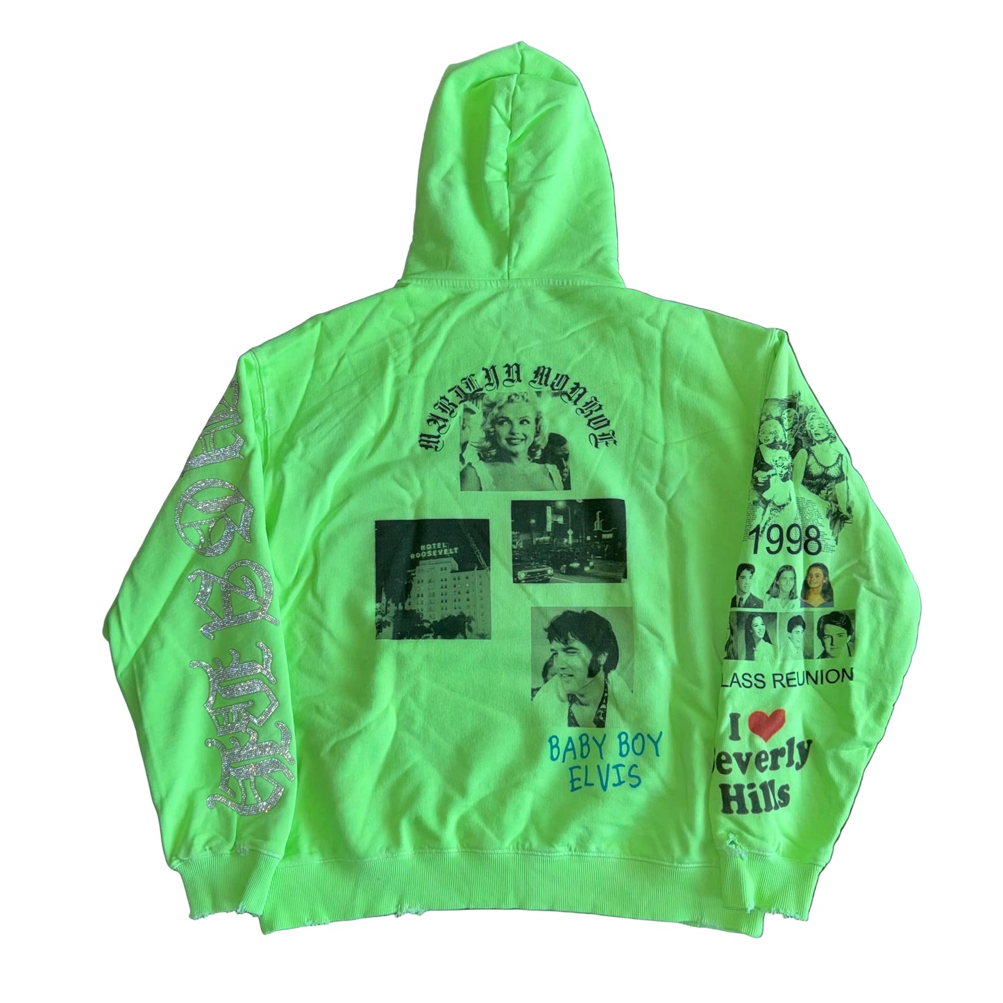 Amis Et Fleurs I Love LA Hoodie, Back