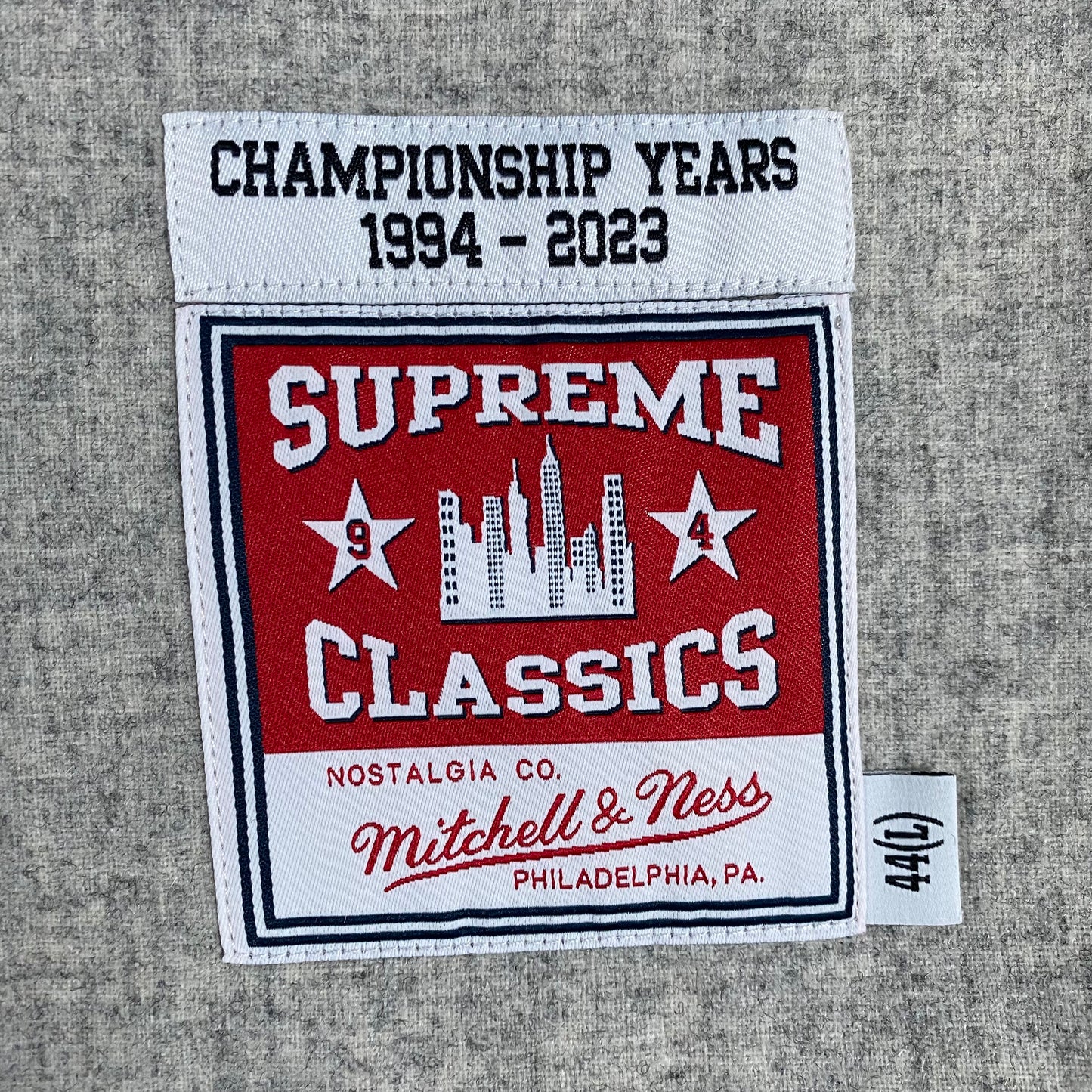 Supreme x Mitchell Ness Wool Baseball Jersey