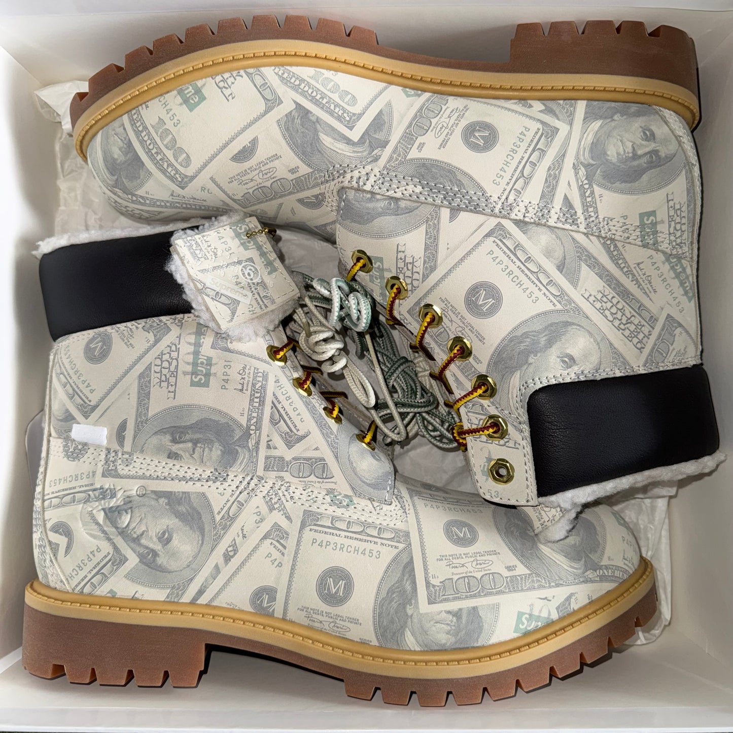 Timberland 6" Premium Waterproof Boot
Supreme x MM6 Maison Margiela $100 Bills, Front
