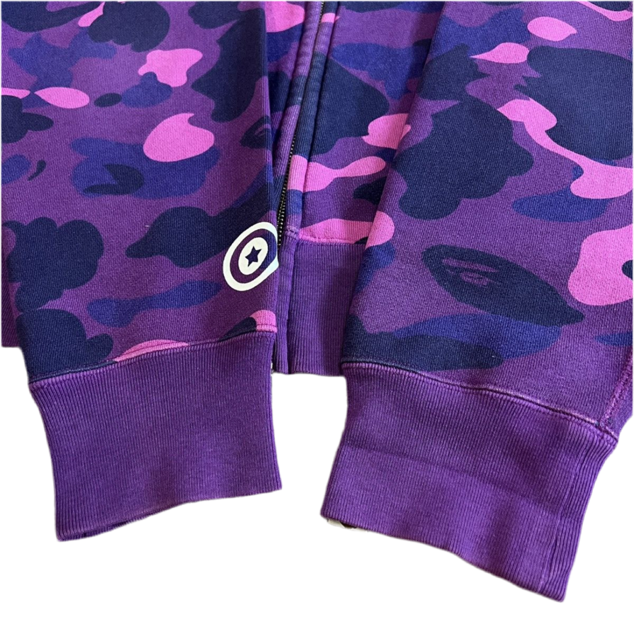 Bape Purple Camo Tiger Zip Up Hoodie