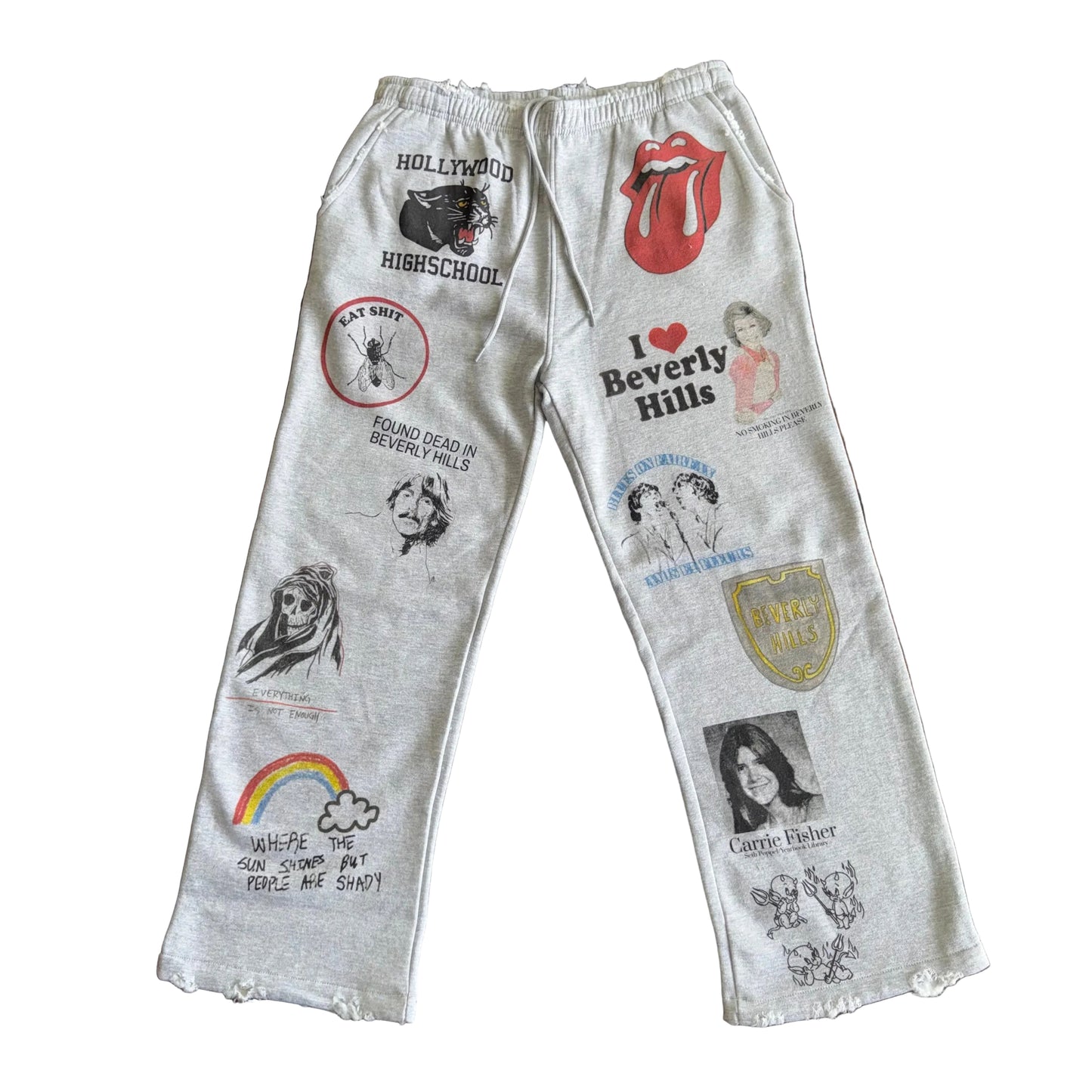 Amis Et Fleurs Sketch Sweatpants, Front