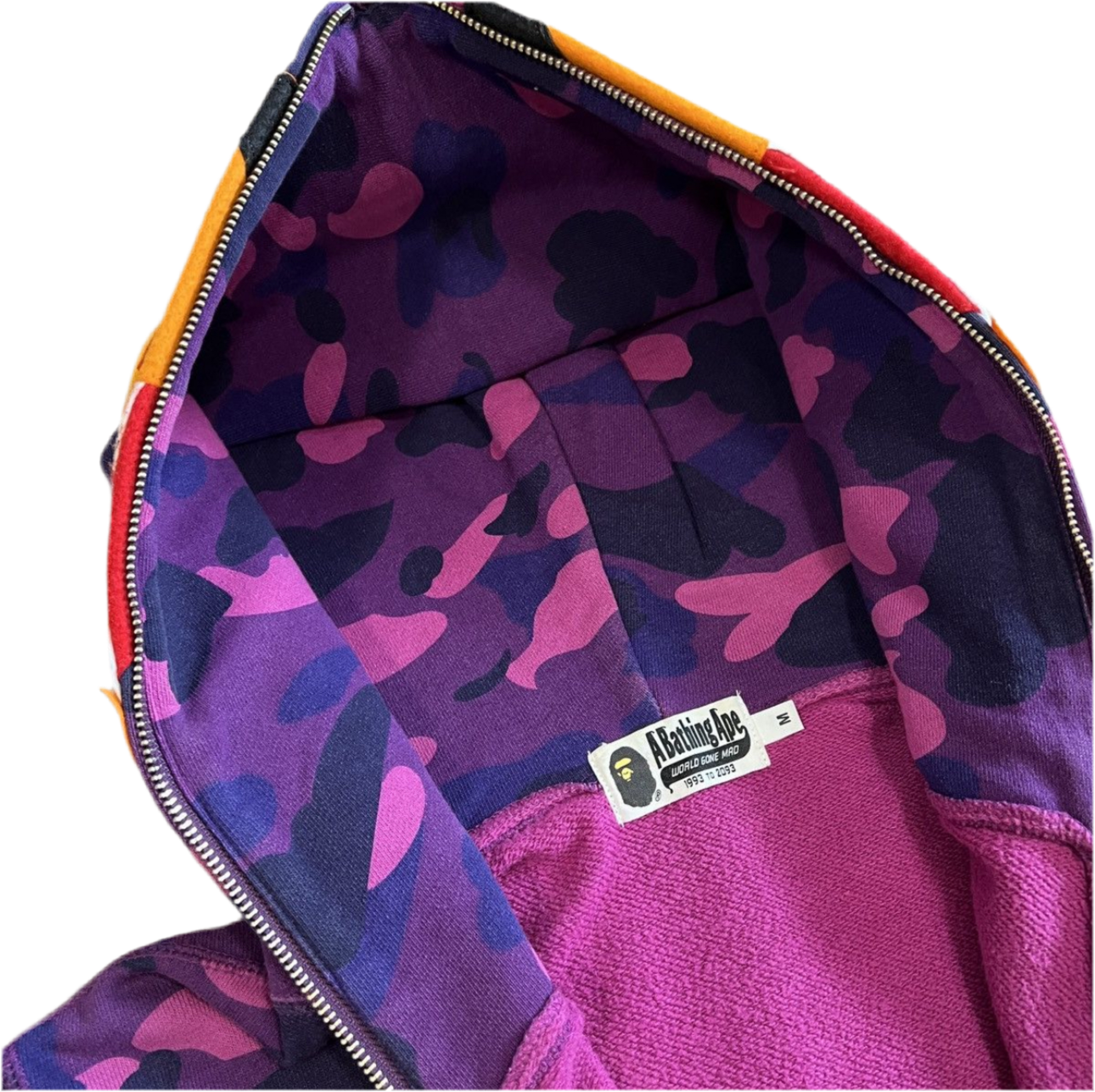 Bape Purple Camo Tiger Zip Up Hoodie