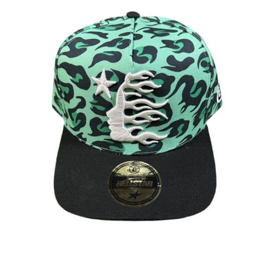 Hellstar Cheetah Green Snapback