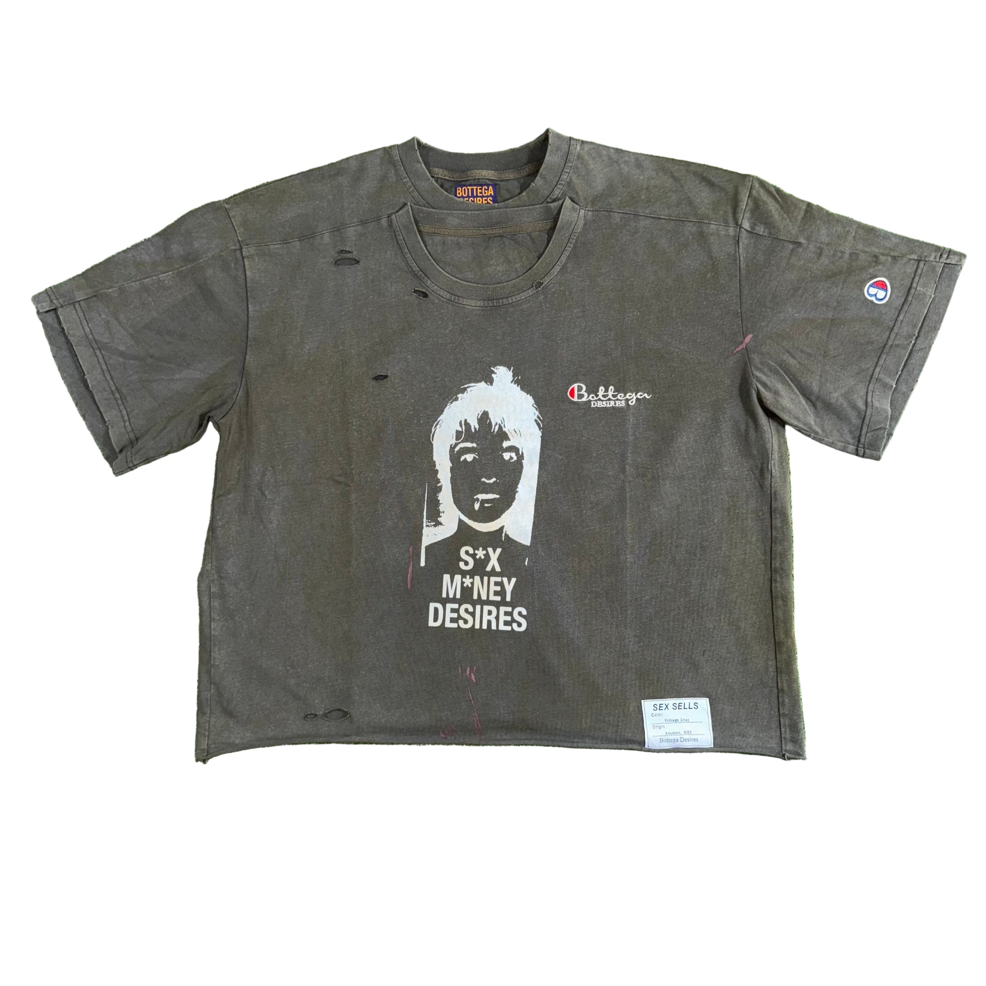 Bottega Desires Sex Sells T-shirt, Front