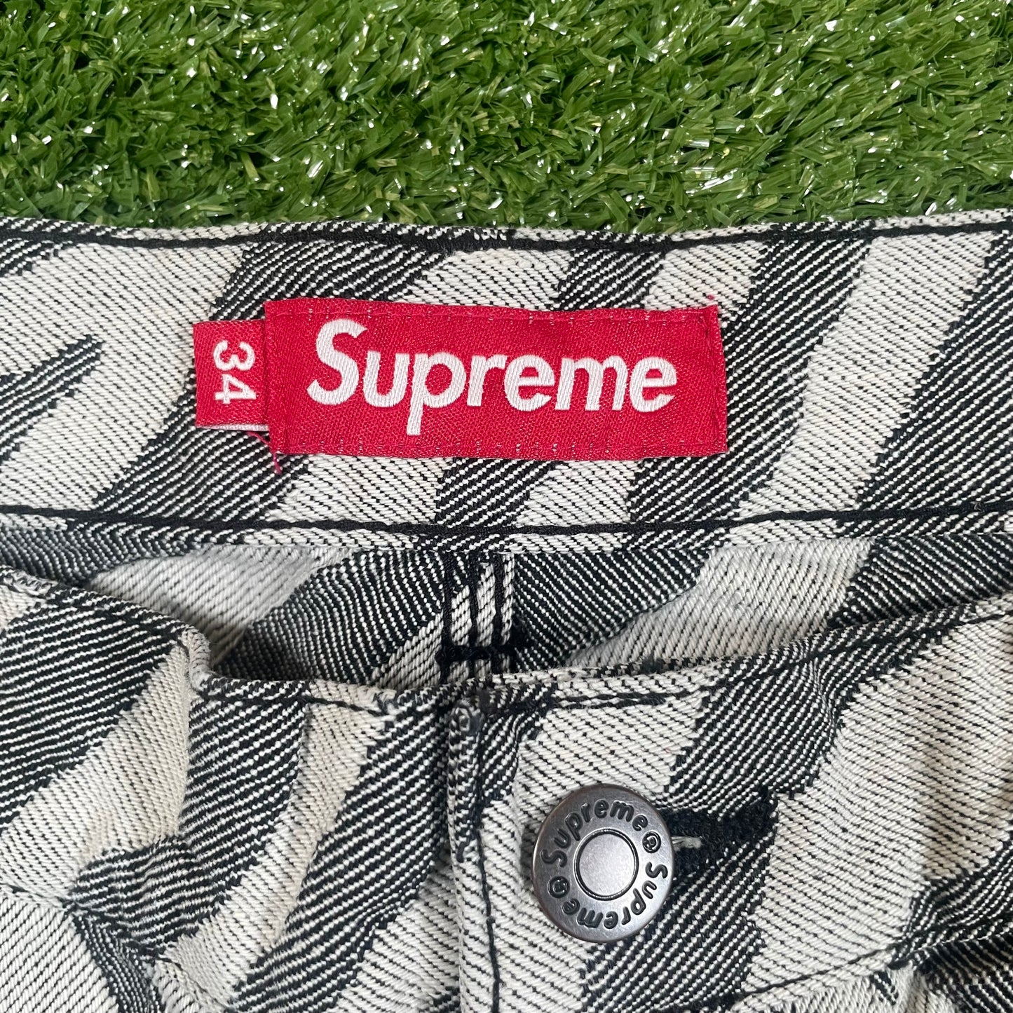 Supreme Zebra Double Knee Painter Pants