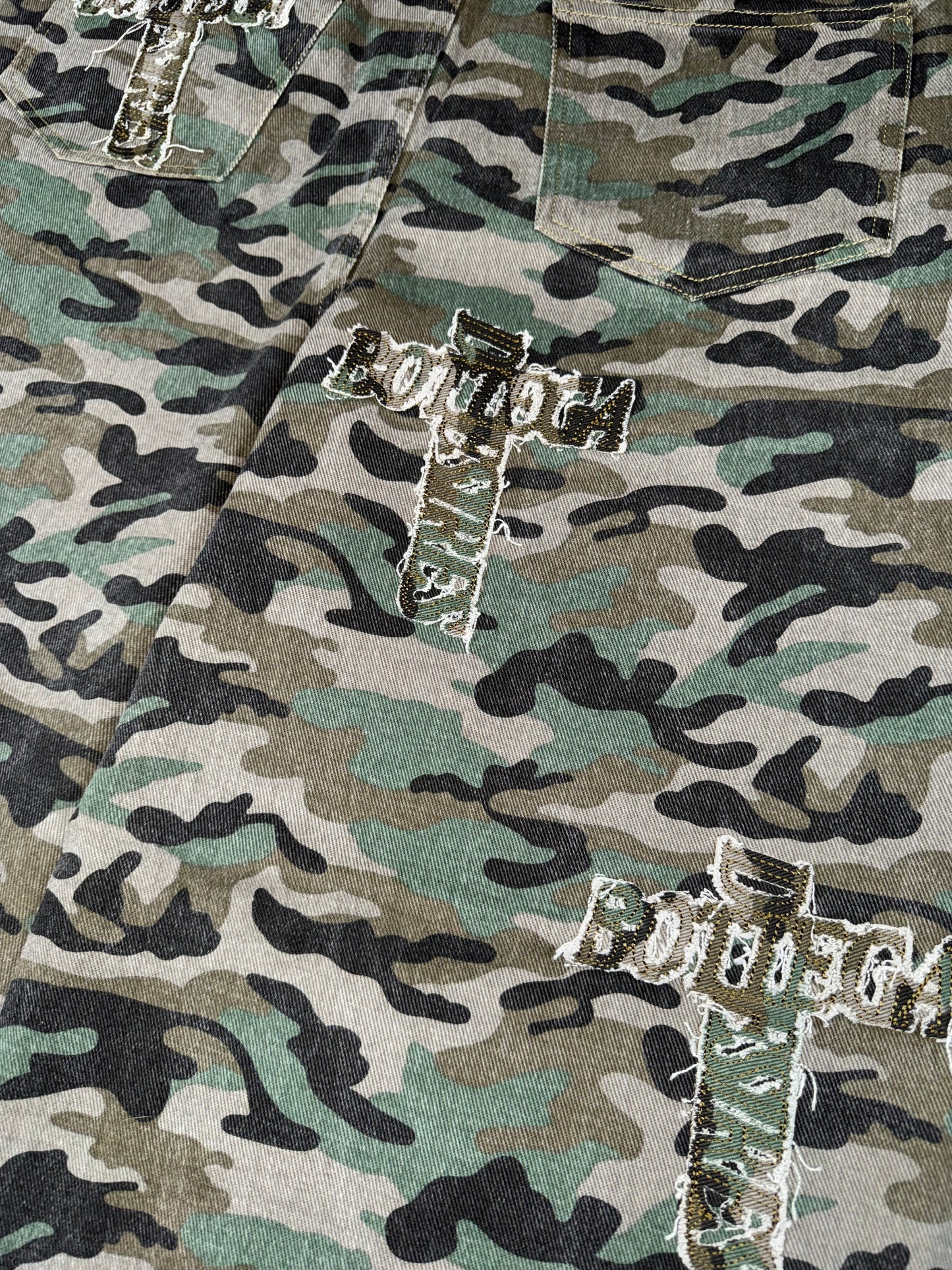 Bottega Desires Holy Grail Denim Pants Camo