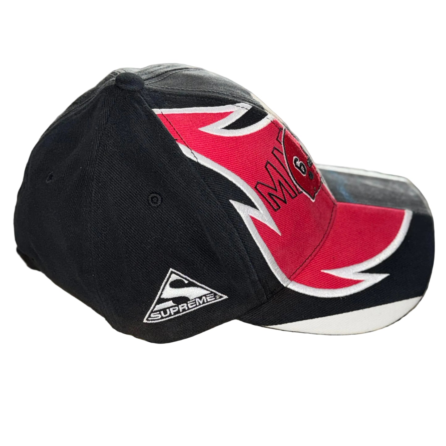 Supreme x Maison Margiela Black Split 6 Panel Hat