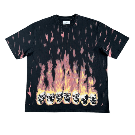 Supreme MM6 Maison Margiela Liquid Blue Oversized Tee, Front