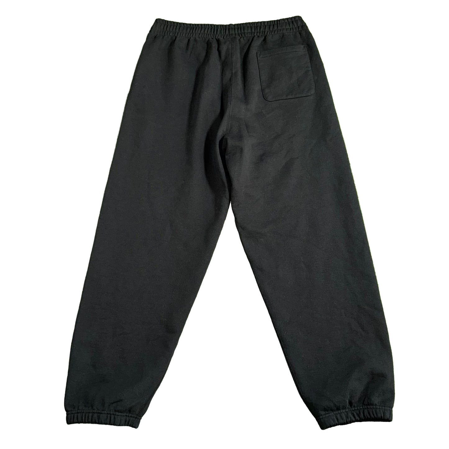 Supreme Satin Appliqué Black Sweatpants, Back