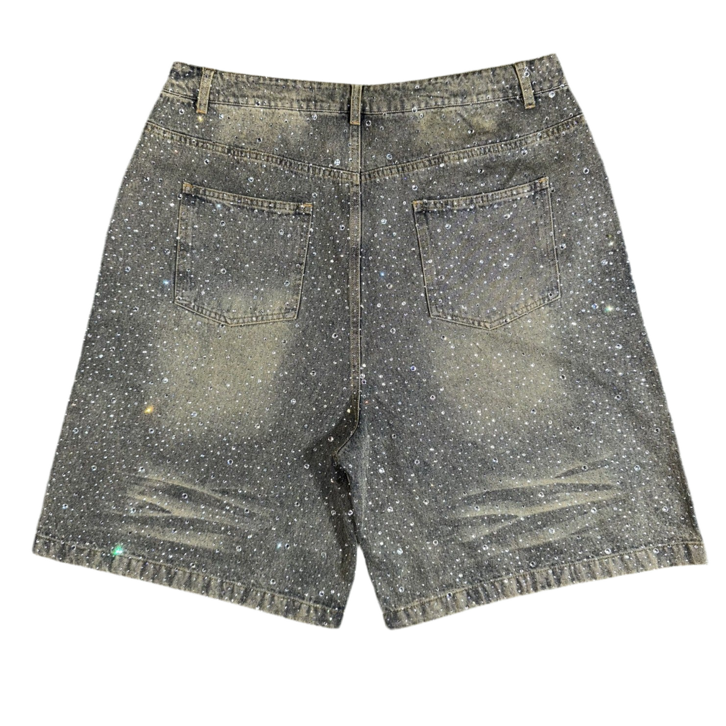 Vale Blue Rainstorm Jorts, Back