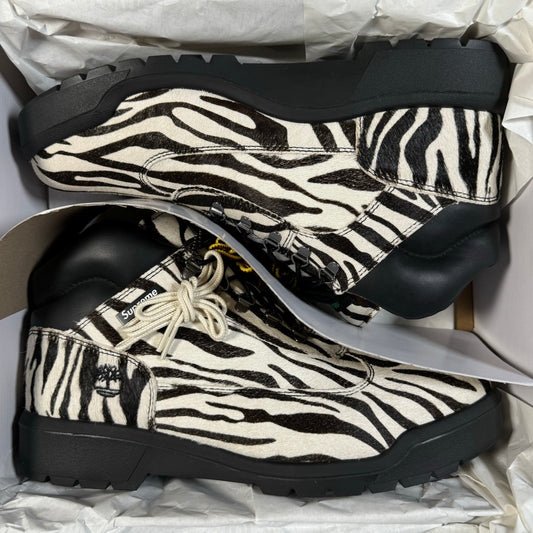 Timberland x Supreme Field Boot Mid Lace Up Zebra