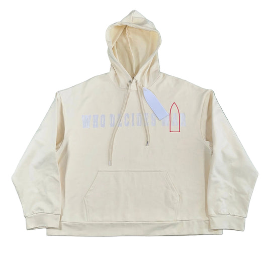 Who Decides War Glass Logo Hoodie, Front