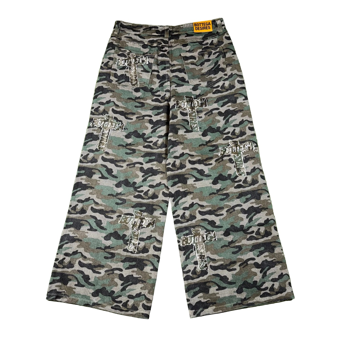 Bottega Desires Holy Grail Denim Pants Camo, Back