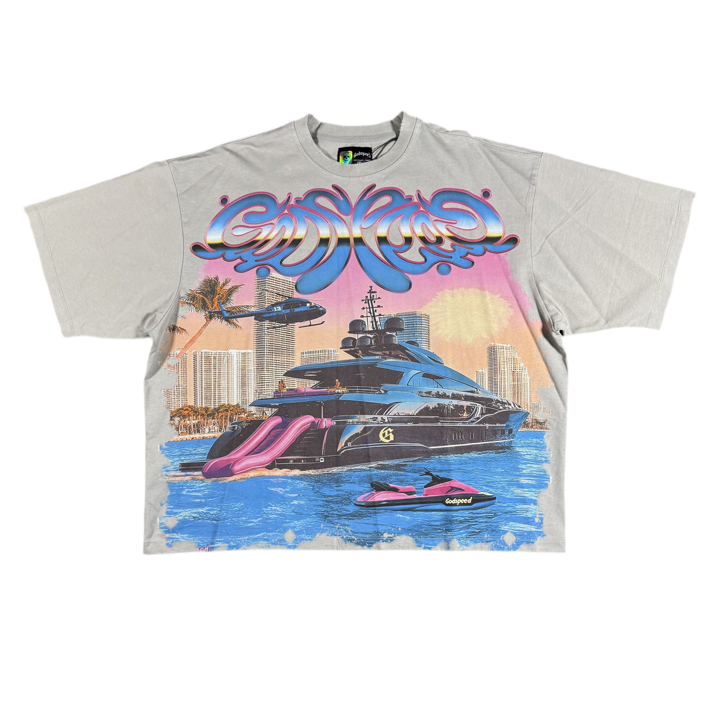 Godspeed New York Miami Exclusive Yacht T-shirt, Front