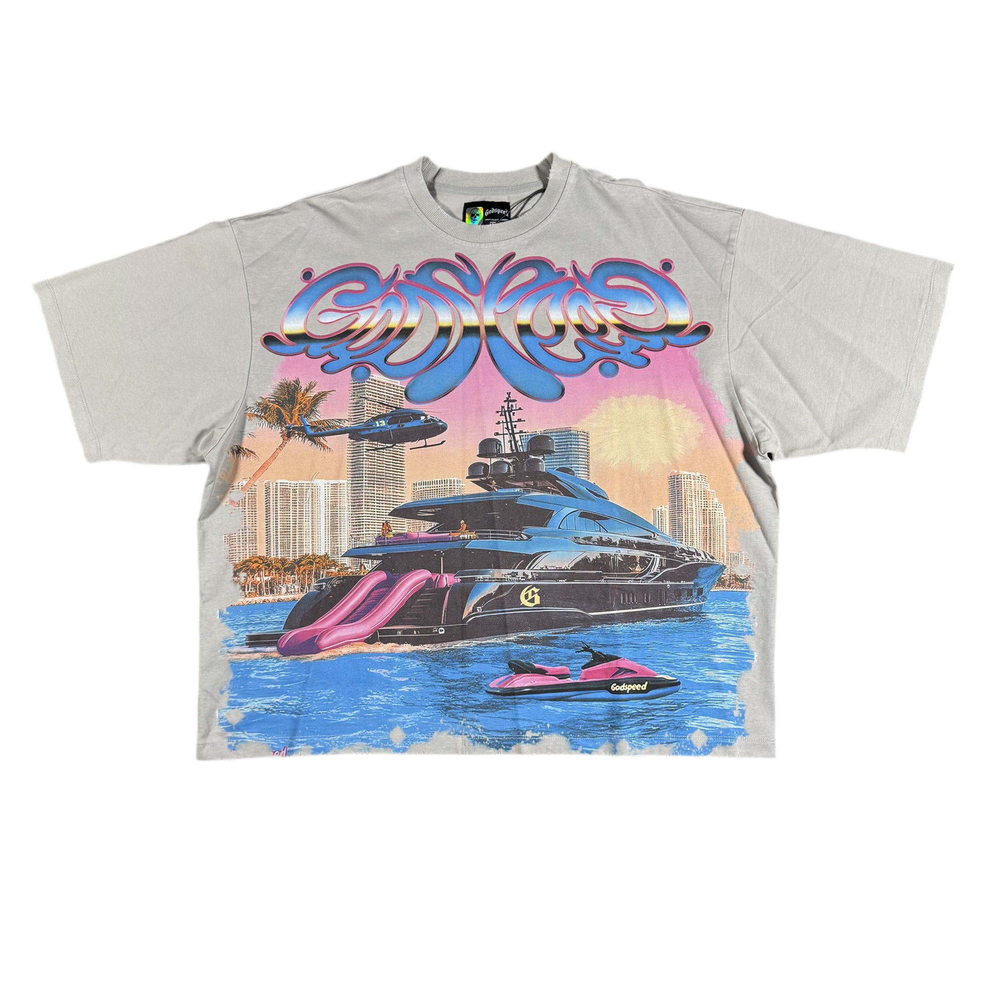 Godspeed New York Miami Exclusive Yacht T-shirt, Front