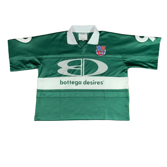 Bottega Desires Green Futbol Jersey, Front