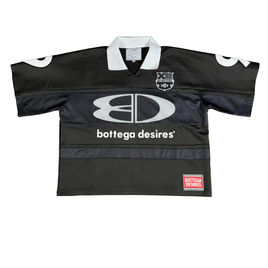 Bottega Desires Black Futbol Jersey, Front