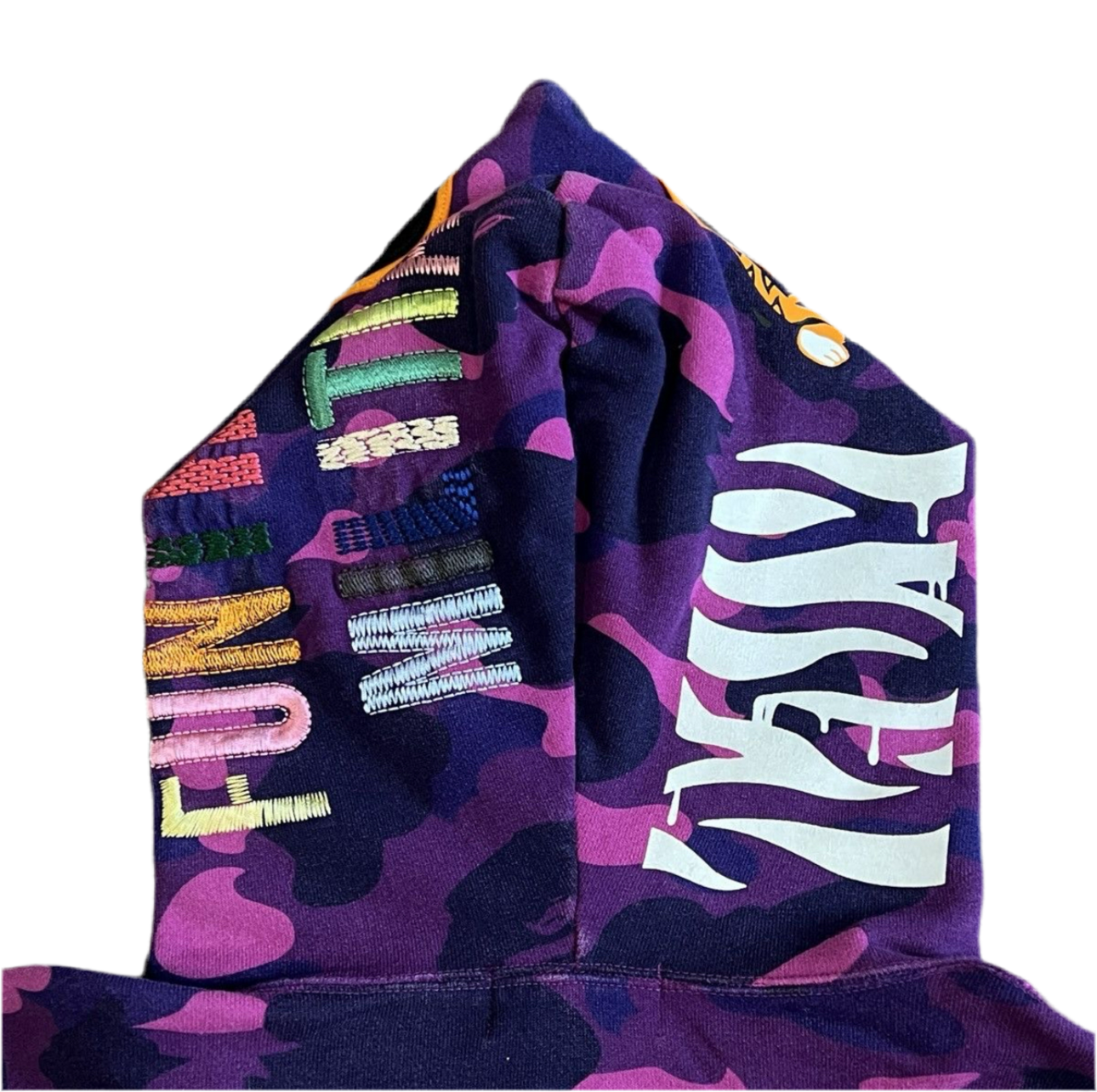 Bape Purple Camo Tiger Zip Up Hoodie