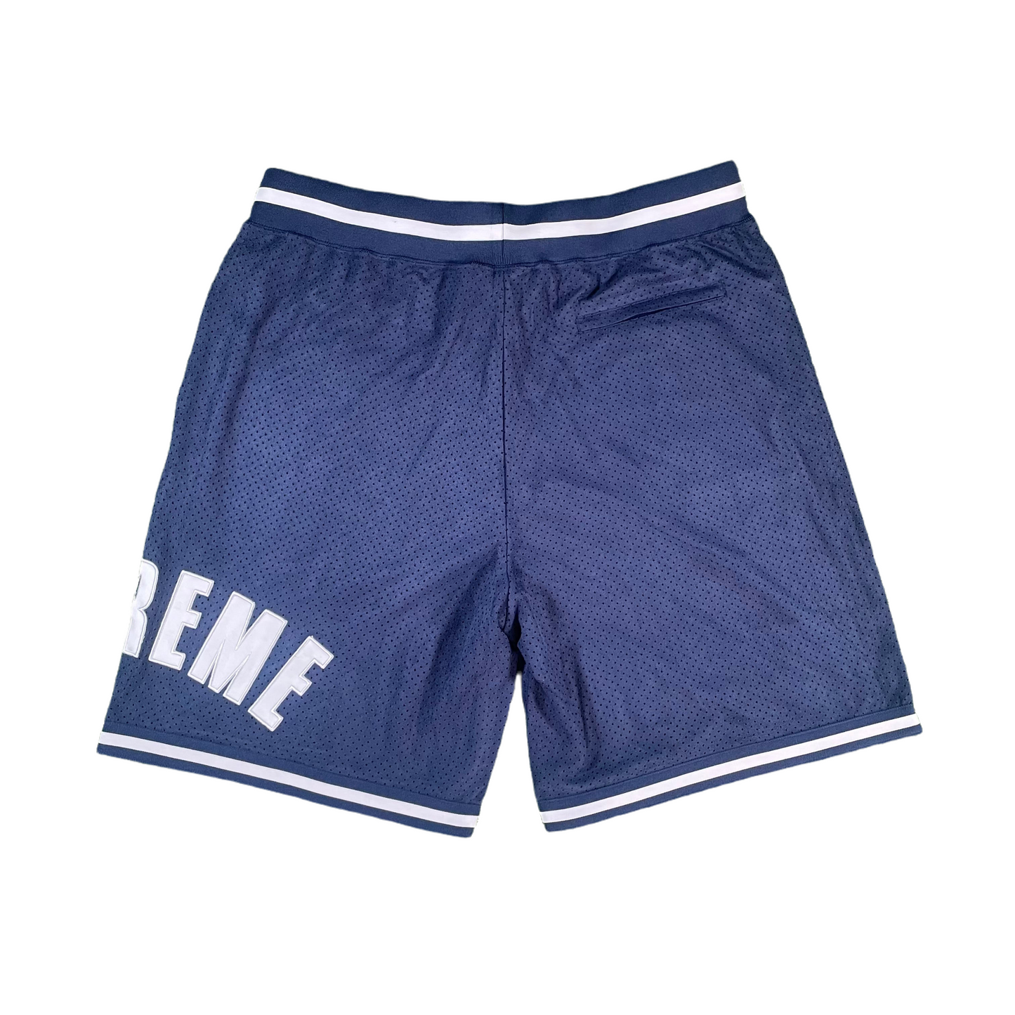 Supreme Navy Ultra Suede Mesh Shorts