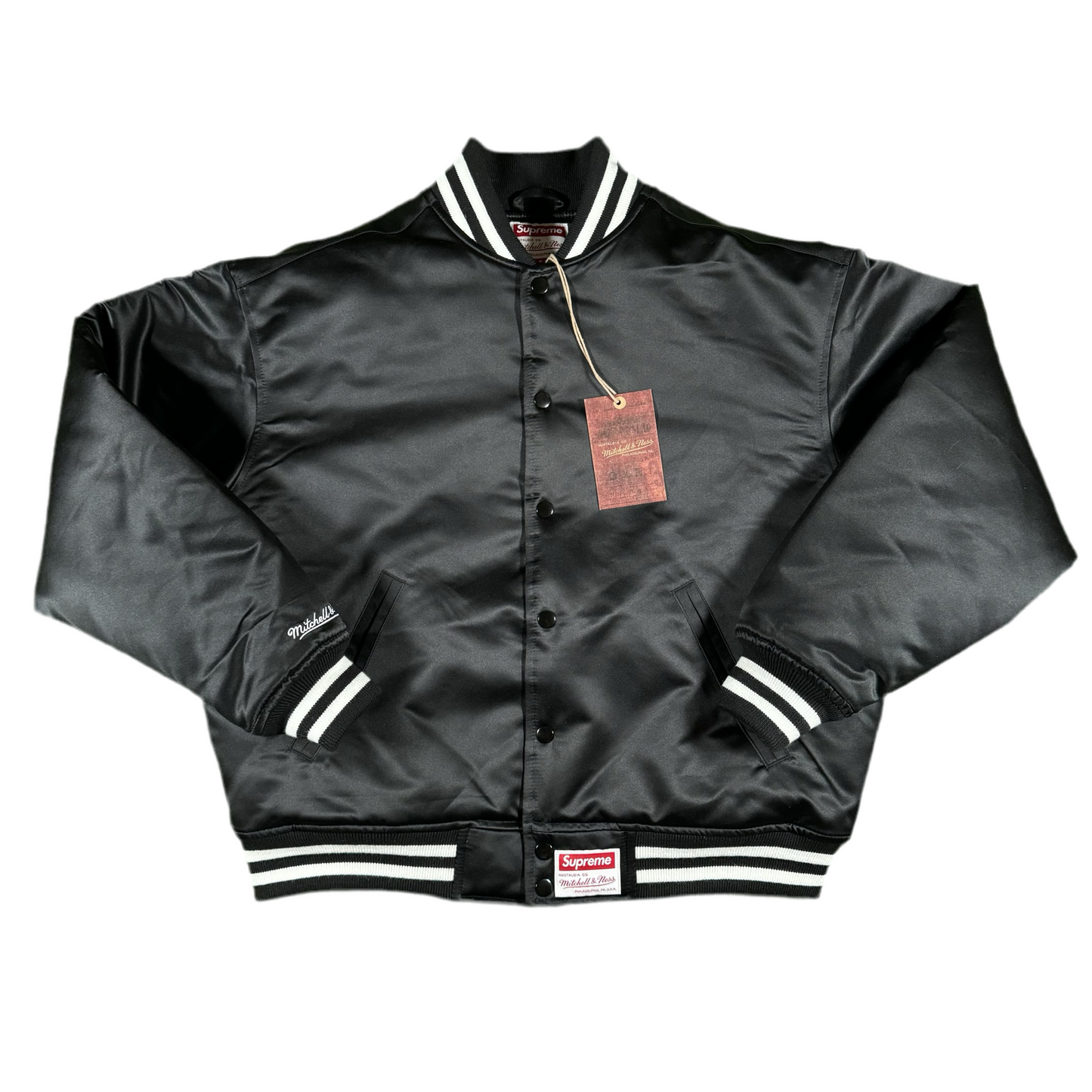 Supreme x Mitchell & Ness Satin Varsity Jacket (2024)