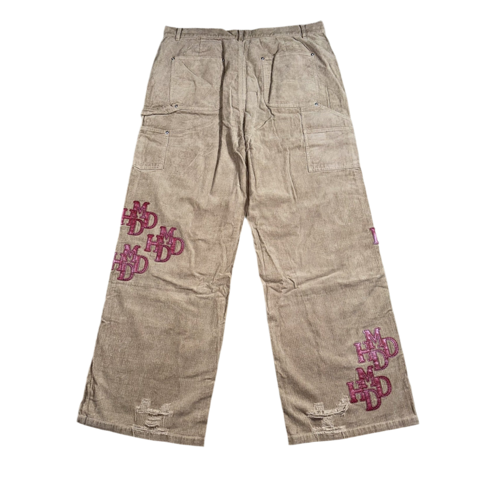 Happy Memories Don’t Die HMDD Patch Cord Double Knee Pants, Back