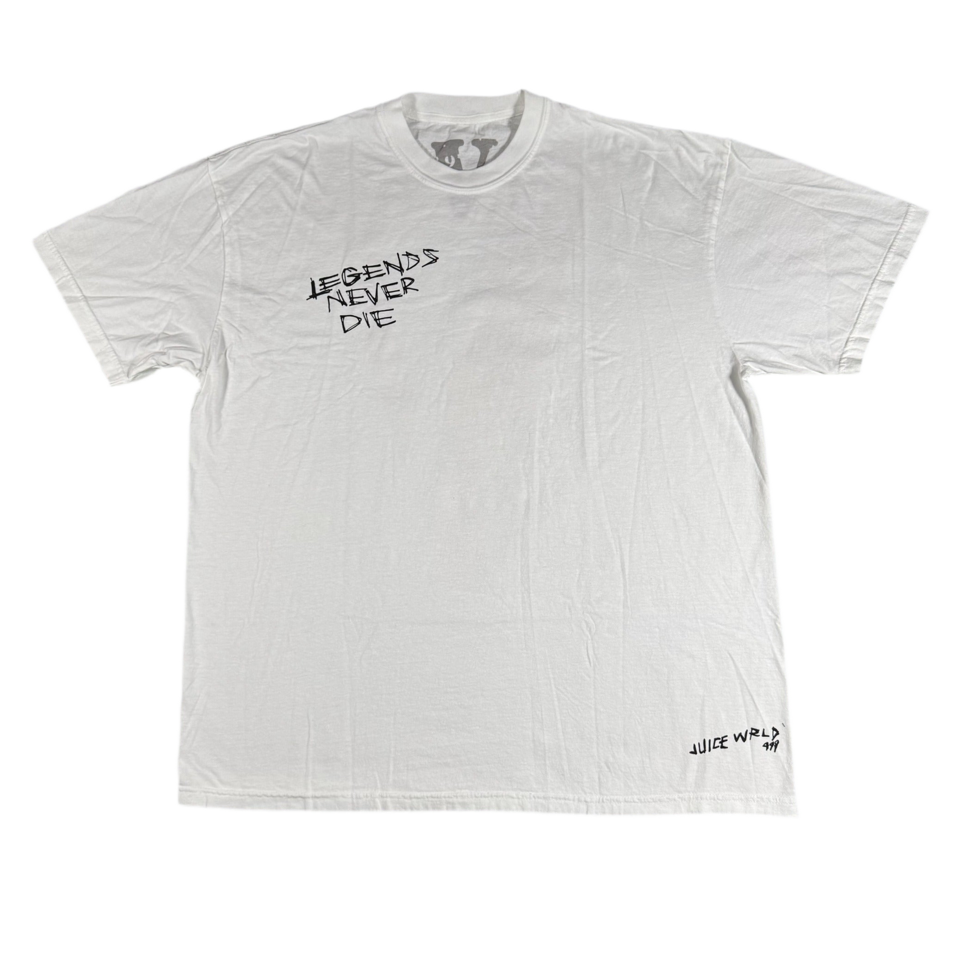 Juice Wrld x Vlone Legends Never Die T-shirt, Front