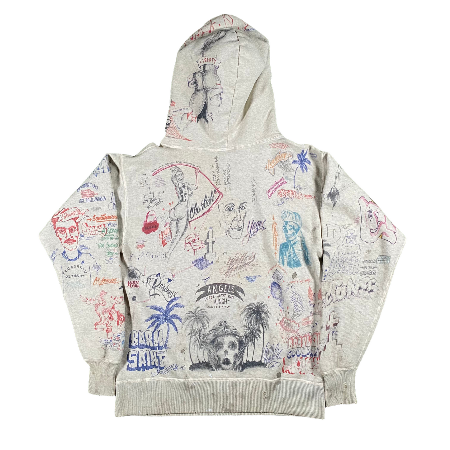 Saint Michael x Born x Raised Graffiti Hoodie